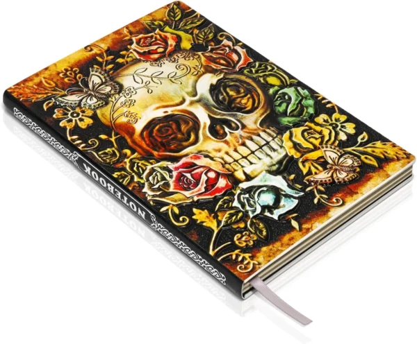 3D Skull DND Vintage Leather Journal Writing