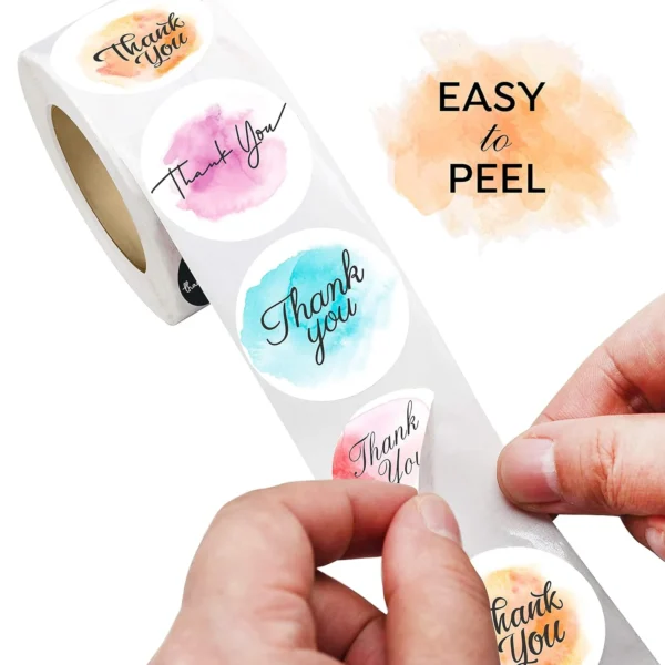 Custom Thank You Packaging Stickers
