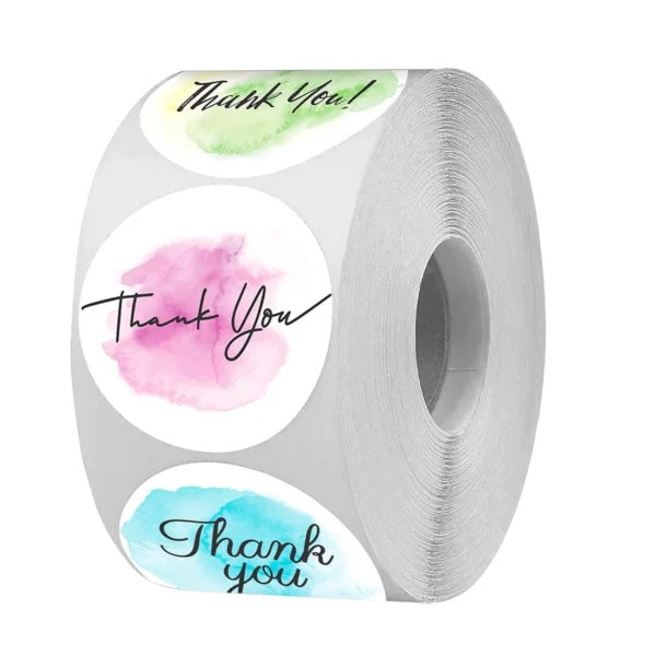 Thank You Stickers for Packaging and Small Business